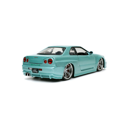 Jada Toys Fast & Furious 2002 Nissan Skyline GT R (R34) 1:24 Scale