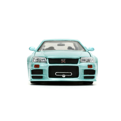 Jada Toys Fast & Furious 2002 Nissan Skyline GT R (R34) 1:24 Scale
