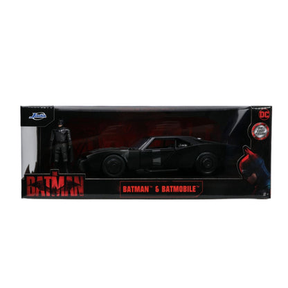Jada Toys The Batman Batmobile with Batman 1:24 Scale Hollywood Ride