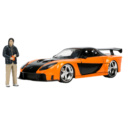 Jada Toys Fast & Furious 1997 Mazda RX 7 with Han 1:24 Scale Hollywood Ride