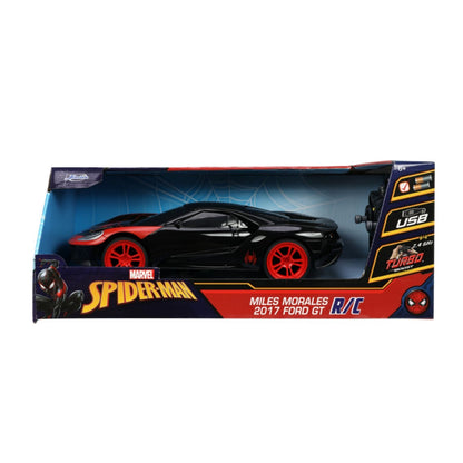 Jada Toys Marvel Comics 2017 Ford GT (Mile Morales) 1:16 Scale Remote Control Car