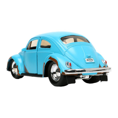 Jada Toys Lilo & Stitch VW Beetle (Blue) 1:32 Scale with Stitch MetalFig