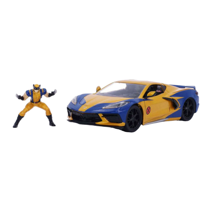 Jada Toys Marvel Comics Wolverine & 2020 Chevy Corvette 1:24 Scale