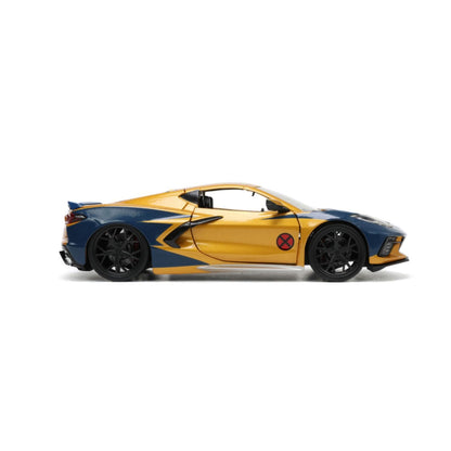 Jada Toys Marvel Comics Wolverine & 2020 Chevy Corvette 1:24 Scale