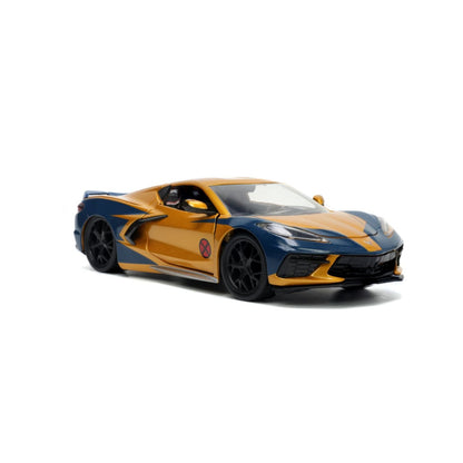 Jada Toys Marvel Comics Wolverine & 2020 Chevy Corvette 1:24 Scale