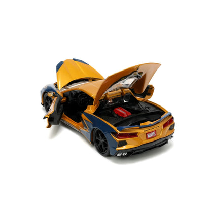 Jada Toys Marvel Comics Wolverine & 2020 Chevy Corvette 1:24 Scale