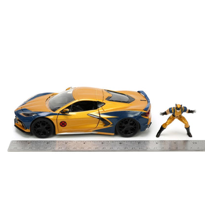 Jada Toys Marvel Comics Wolverine & 2020 Chevy Corvette 1:24 Scale