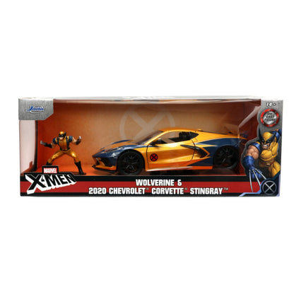 Jada Toys Marvel Comics Wolverine & 2020 Chevy Corvette 1:24 Scale