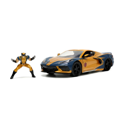 Jada Toys Marvel Comics Wolverine & 2020 Chevy Corvette 1:24 Scale