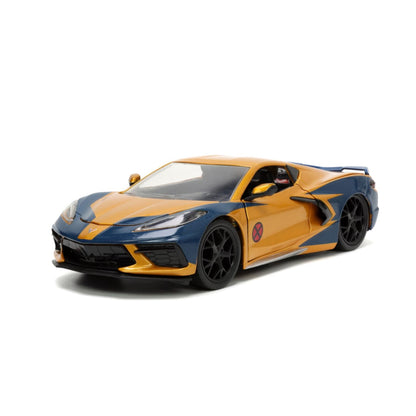 Jada Toys Marvel Comics Wolverine & 2020 Chevy Corvette 1:24 Scale