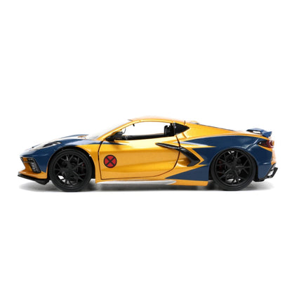 Jada Toys Marvel Comics Wolverine & 2020 Chevy Corvette 1:24 Scale