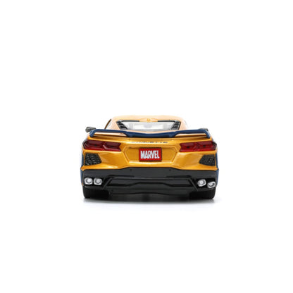 Jada Toys Marvel Comics Wolverine & 2020 Chevy Corvette 1:24 Scale