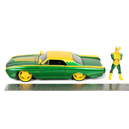 Jada Toys Marvel Comics Loki & 1963 Ford Thunderbird 1:24 Scale