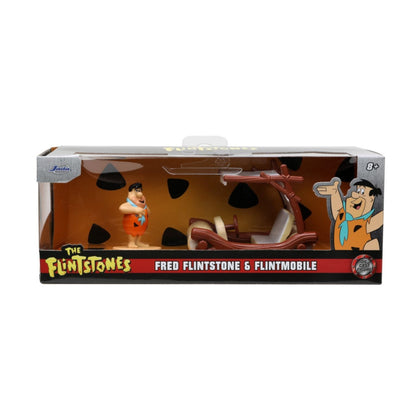 Jada Toys The Flintstones Flintmobile with Fred Flintstone 1:32 Scale Hollywood Ride