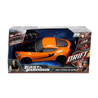 Jada Toys Fast & Furious Han's 2020 Toyota GR Supra 1:10 Scale Remote Control Car