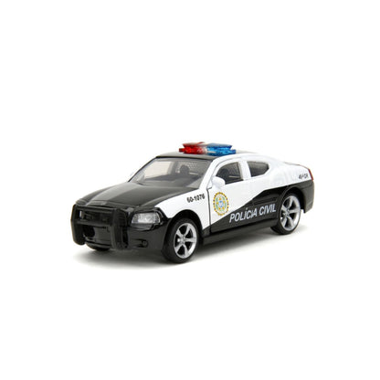 Jada Toys Fast & Furious Dodge Charger Police Car 1:32 Scale Hollywood Rides Diecast Vehicle