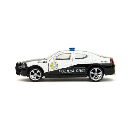 Jada Toys Fast & Furious Dodge Charger Police Car 1:32 Scale Hollywood Rides Diecast Vehicle