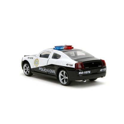 Jada Toys Fast & Furious Dodge Charger Police Car 1:32 Scale Hollywood Rides Diecast Vehicle
