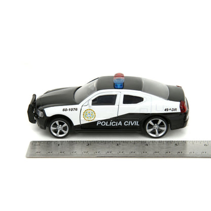Jada Toys Fast & Furious Dodge Charger Police Car 1:32 Scale Hollywood Rides Diecast Vehicle