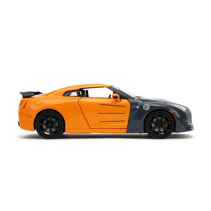 Jada Toys Naruto Nissan GT R R35 (2009) 1:24 Scale with Naruto Figure Hollywood Rides Diecast Vehicle