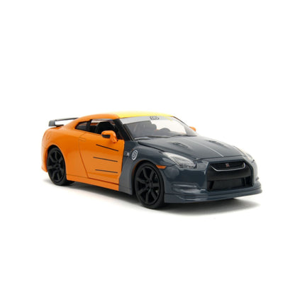 Jada Toys Naruto Nissan GT R R35 (2009) 1:24 Scale with Naruto Figure Hollywood Rides Diecast Vehicle