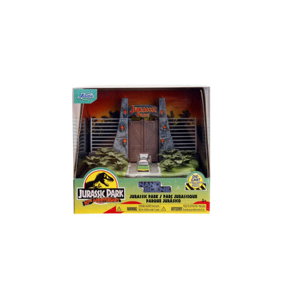 Jada Toys Jurassic Park Nano Scene Diorama with 2 vehicles