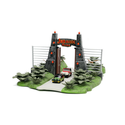 Jada Toys Jurassic Park Nano Scene Diorama with 2 vehicles