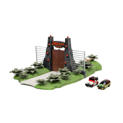 Jada Toys Jurassic Park Nano Scene Diorama with 2 vehicles