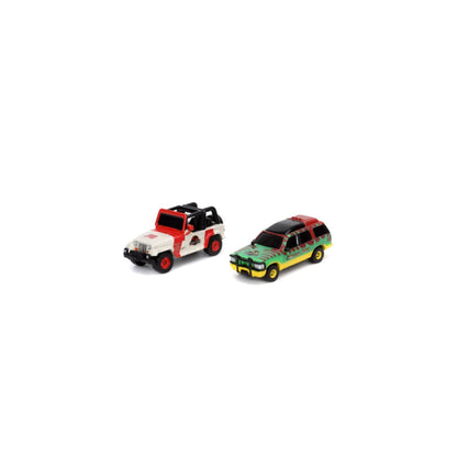 Jada Toys Jurassic Park Nano Scene Diorama with 2 vehicles