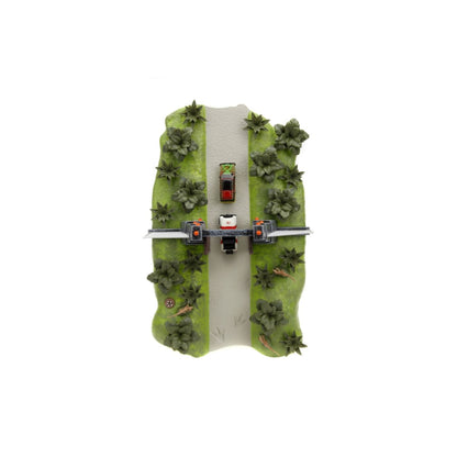 Jada Toys Jurassic Park Nano Scene Diorama with 2 vehicles