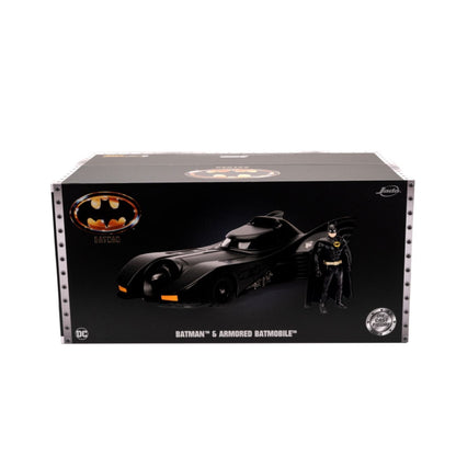 Jada Toys Batman (1989) Batmobile & Armour with Batman 1:24 Scale Diecast Vehicle Set