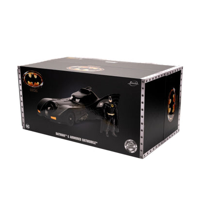 Jada Toys Batman (1989) Batmobile & Armour with Batman 1:24 Scale Diecast Vehicle Set