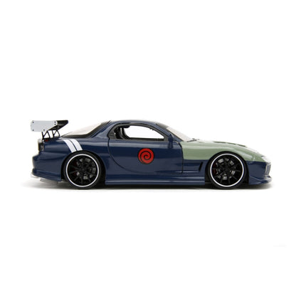 Jada Toys Naruto Mazda RX 7 With Kakashi Figure 1:24 Scale Vehicle
