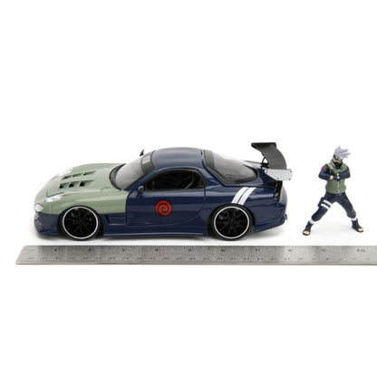 Jada Toys Naruto Mazda RX 7 With Kakashi Figure 1:24 Scale Vehicle