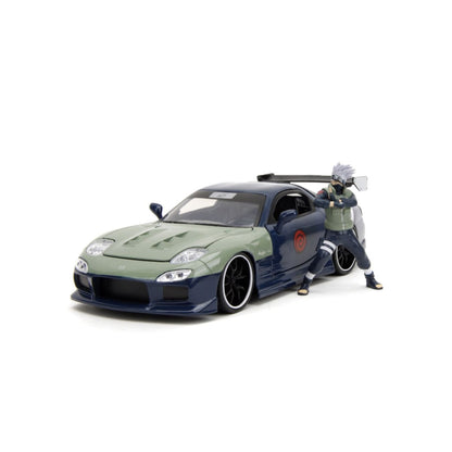 Jada Toys Naruto Mazda RX 7 With Kakashi Figure 1:24 Scale Vehicle