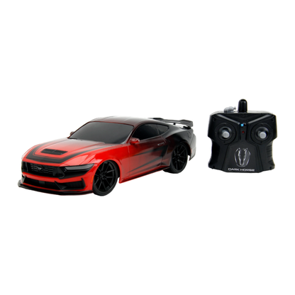 Jada Toys Big Time Muscle 2024 Ford Mustang Dark Horse 1:16 Scale Remote Control Car