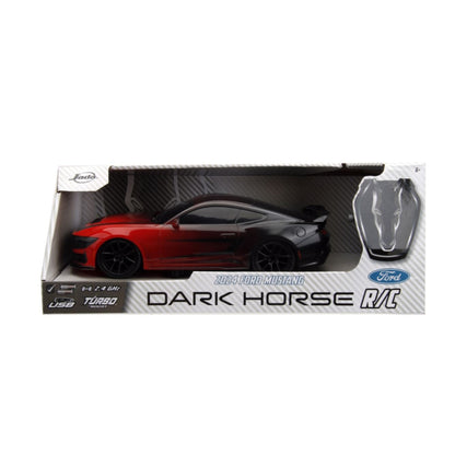 Jada Toys Big Time Muscle 2024 Ford Mustang Dark Horse 1:16 Scale Remote Control Car