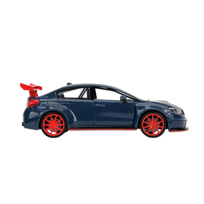 Jada Toys Jujutsu Kaisen 1:24 2016 Subaru WRX STI Diecast Vehicle with Yuji Itadori 2.75" Figure