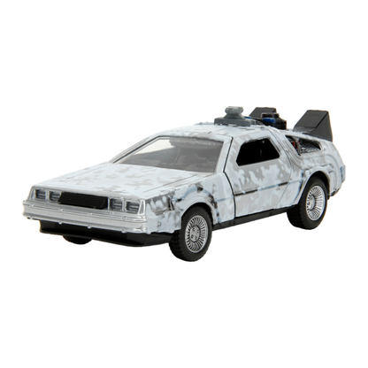 Jada Toys Back to the Future Time Machine (Frost Covered) 1:32 Scale Die Cast