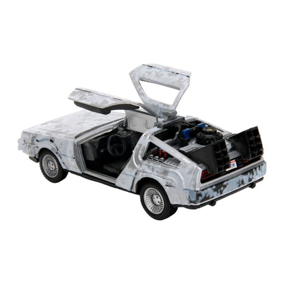 Jada Toys Back to the Future Time Machine (Frost Covered) 1:32 Scale Die Cast