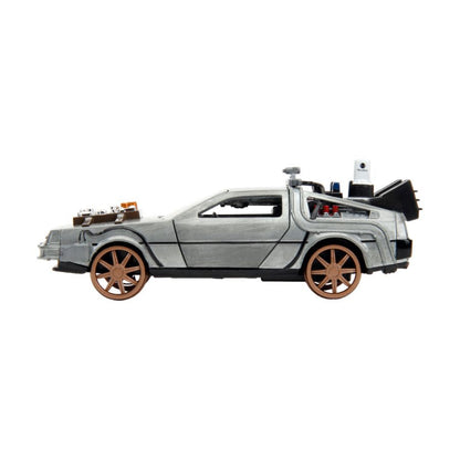 Jada Toys Back to the Future Part III Time Machine (Railroad wheels) 1:32 Scale Die Cast
