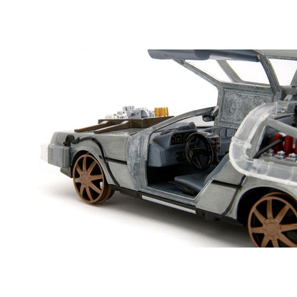 Jada Toys Back to the Future Part III Delorean 1:24 Diecast Vehicle (with Lights)