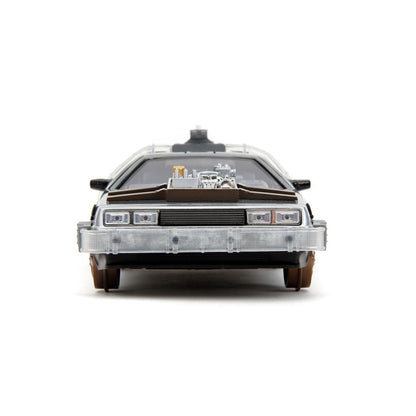 Jada Toys Back to the Future Part III Delorean 1:24 Diecast Vehicle (with Lights)