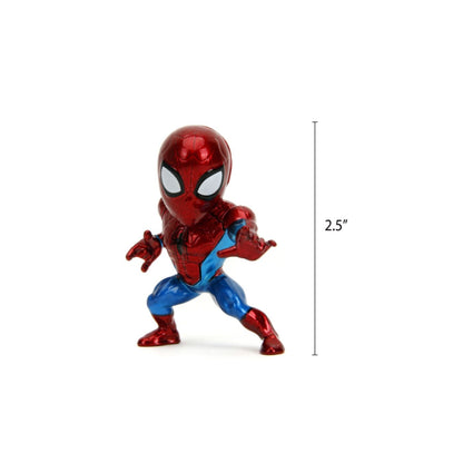 Jada Toys Marvel Comics Spider Man 2.5" MetalFig 3 Pack
