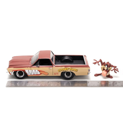 Jada Toys Looney Tunes Chevy El Camino with Tassie Devil 1:24 Scale Diecast Vehicle