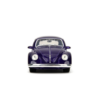 Jada Toys Wednesday (TV) VW Beetle (with Wednesday) 1:24 Scale Diecast Vehicle