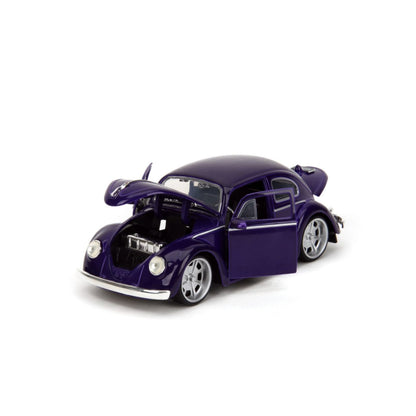 Jada Toys Wednesday (TV) VW Beetle (with Wednesday) 1:24 Scale Diecast Vehicle