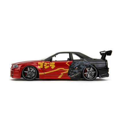 Jada Toys Godzilla Nissan GTR 1:24 Scale Diecast Vehicle