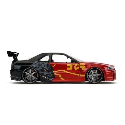 Jada Toys Godzilla Nissan GTR 1:24 Scale Diecast Vehicle