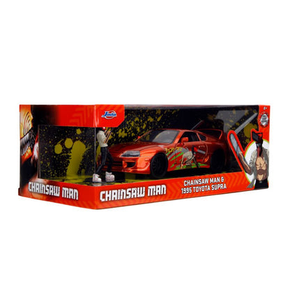 Jada Toys Chainsaw Man 1:24 1995 Toyota Supra with Chainsaw Man